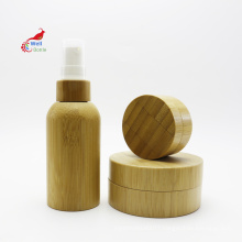 cream lotion bamboo cosmetic jar container dropper pump bottle packaging BJ-202B